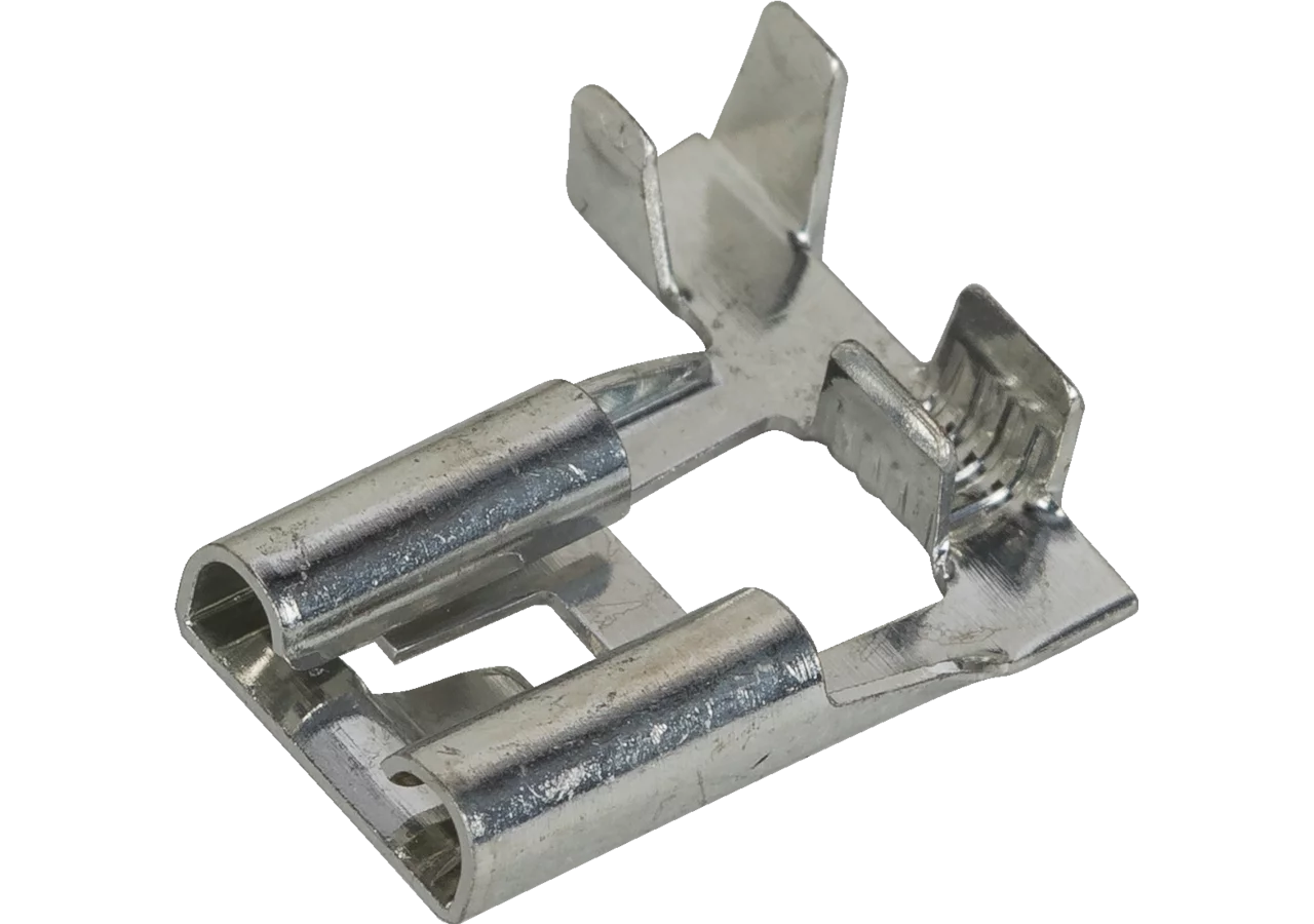 Flachstecker 8,0 x 0,8 mm, 1,0 - 2,5 mm², 100 Stück mit Verriegelungslasche GartenShop24 - Hochwertige Gartengeräte
