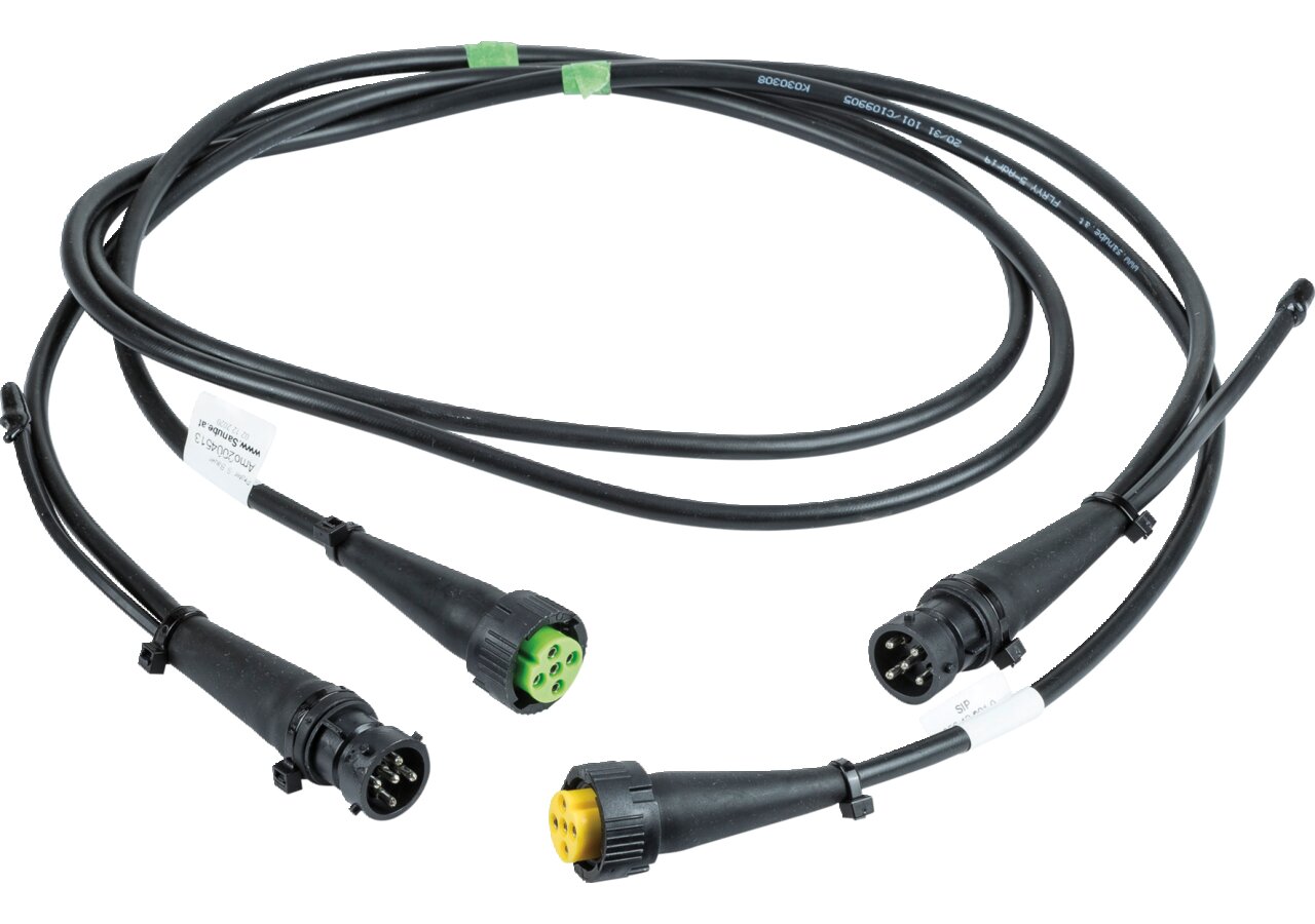 Anschlusskabelset 5 polig mit Bajonett, L= 1,25 m L + R mit Abgang 100 mm Sanube