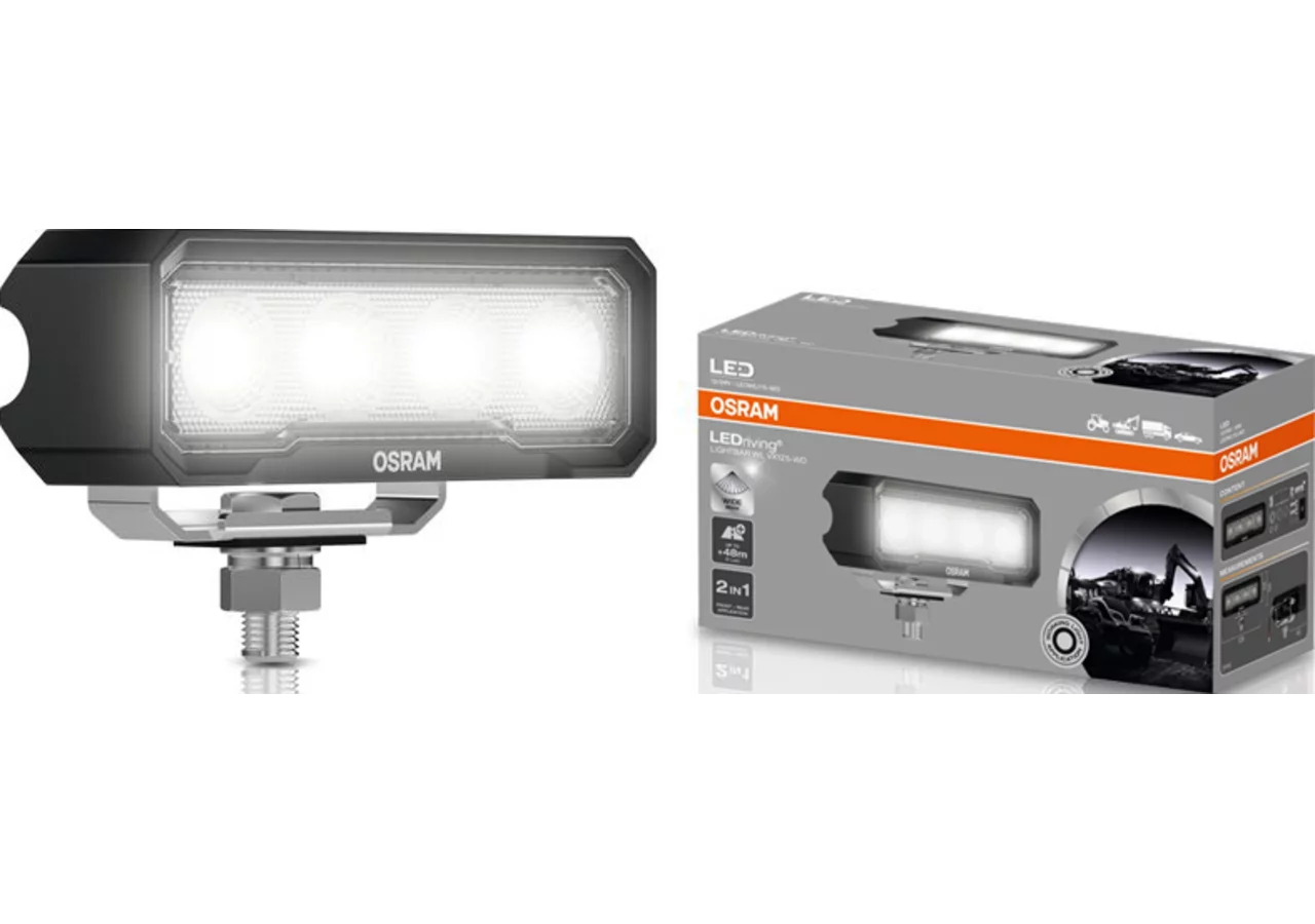 LED Arbeitsscheinwerfer 12 / 24 V, 1500 lm, R10, R148, Lightbar WL VX125-WD Osram