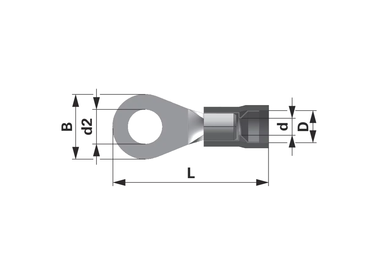 Ringzunge d= 10,5 mm, 50 Stück Easy Entry Leitungsbereich: 12 - 10 AWG GartenShop24 - Hochwertige Gartengeräte