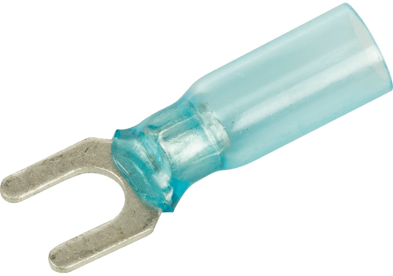 Gabelklemme d= 5,3 / 9,5 mm, 25 Stück schrumpfbar Leitungsbereich: 16 - 14 AWG GartenShop24 - Hochwertige Gartengeräte