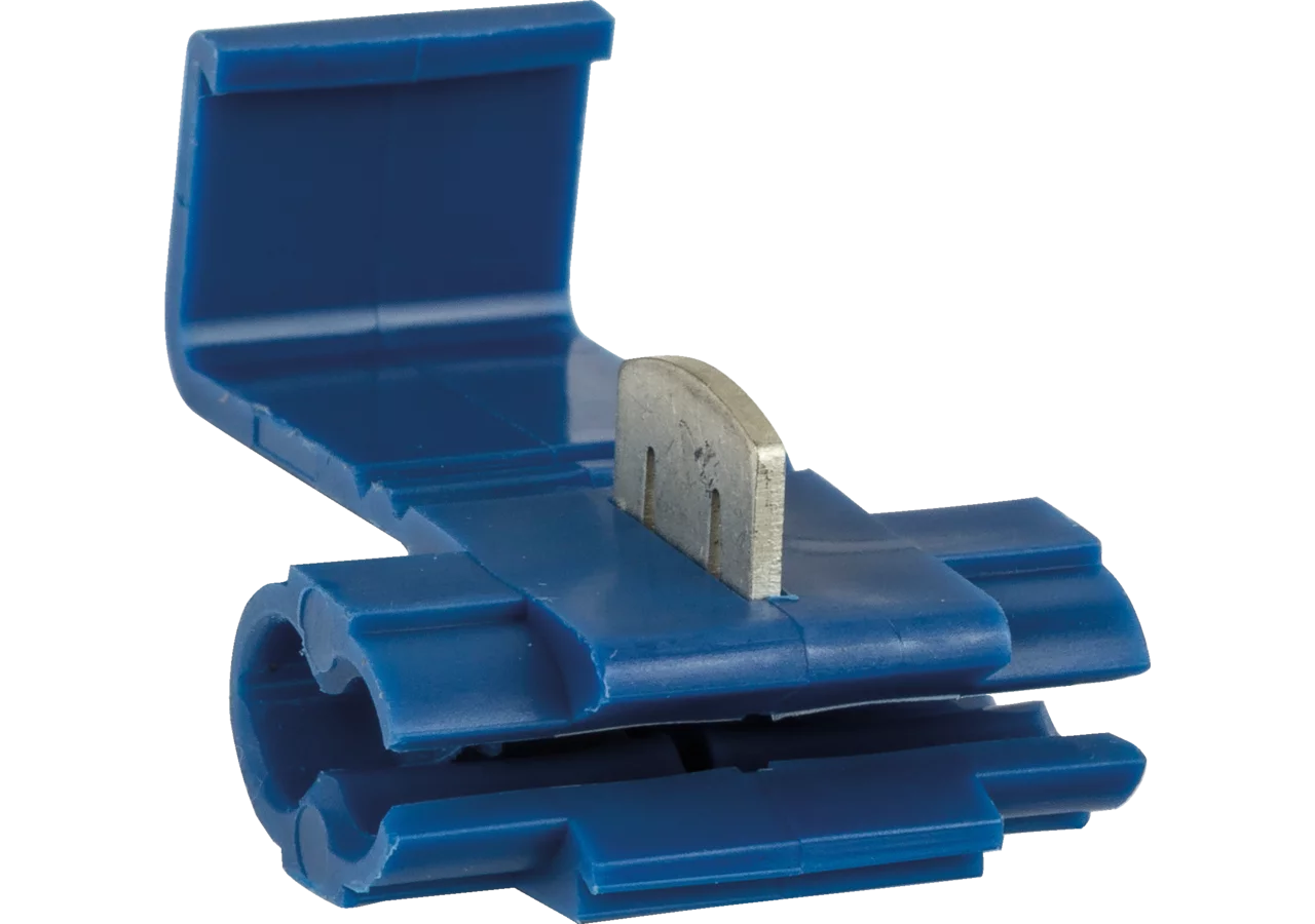 Schnellverbinder d= 1,0 - 2,5 mm², 25 Stück Einzellasche Farbe Blau GartenShop24 - Hochwertige Gartengeräte