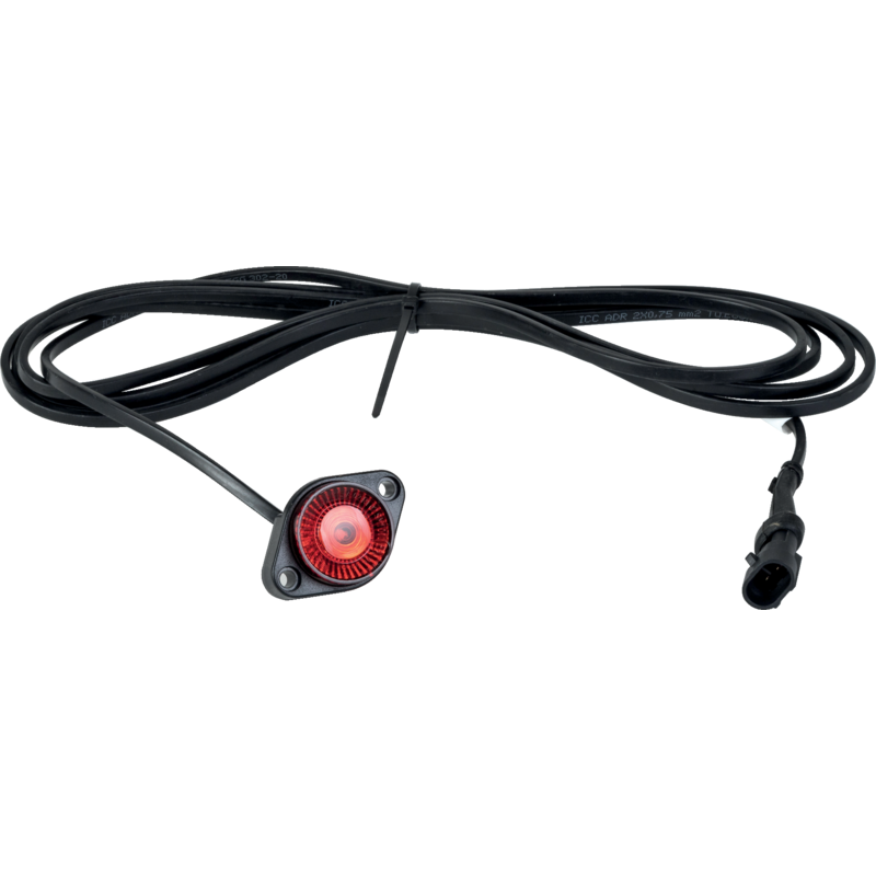 Sanube LED Positionsleuchte 12 V, rot, 3500 mm Kabel Superseal 2 pol. Stift 1B1128-037