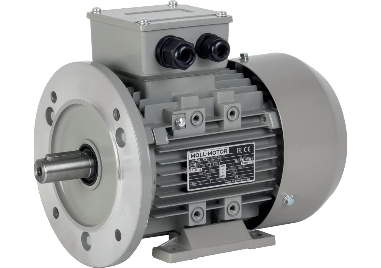Elektromotor 0,55kW/1390U/B35 230-400V/50Hz/IE1/IP55/F(B)/S3-75%/KKO GartenShop24 - Hochwertige Gartengeräte