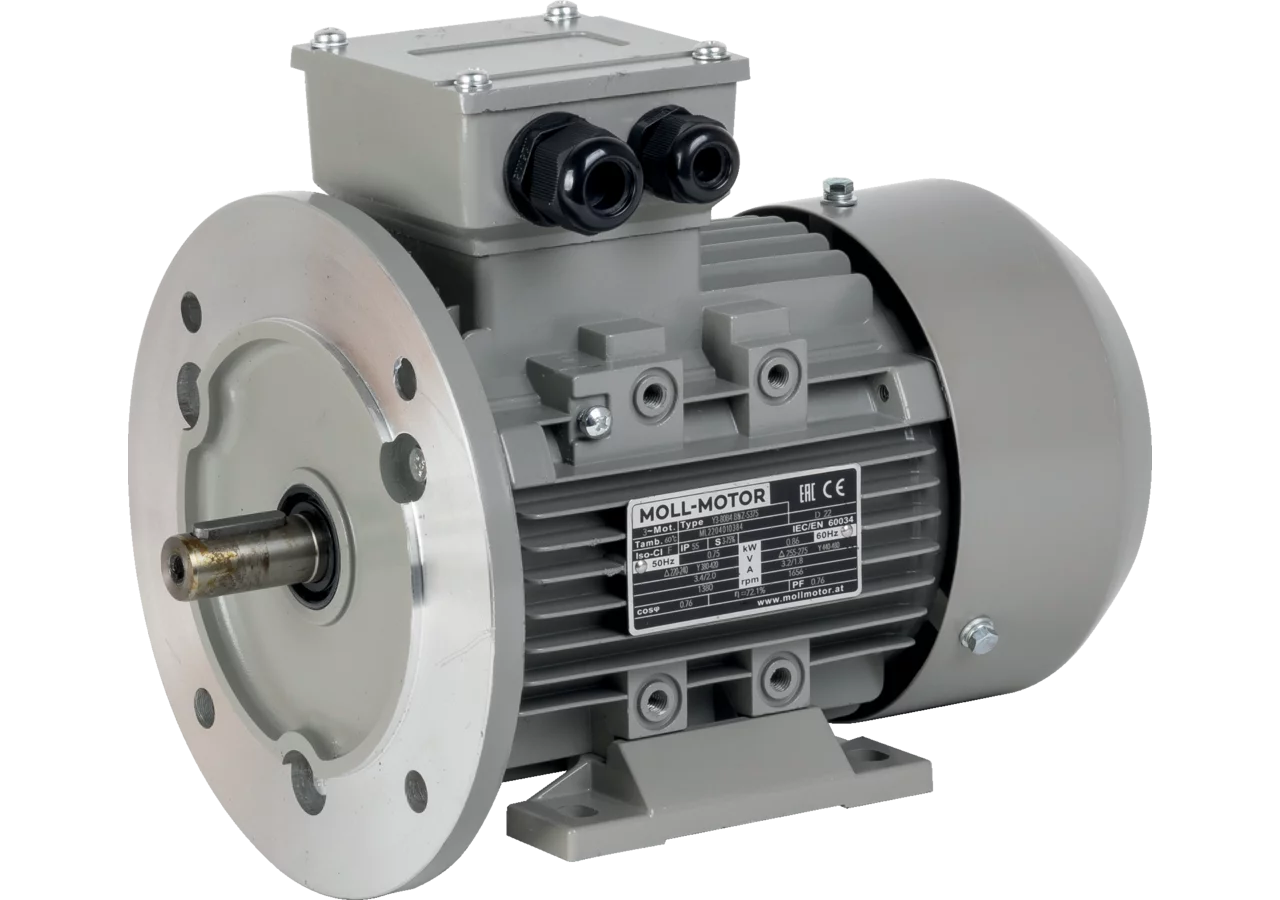 Elektromotor 0,75kW/1380U/B35 230-400V/50Hz/IE1/IP55/F(B)/S3-75%/KKO GartenShop24 - Hochwertige Gartengeräte