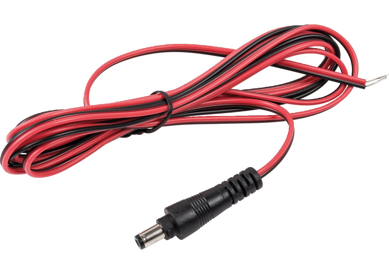 Adapterkabel Spannungsversorgung Funkkamera DC-Stecker, 2 m open end GartenShop24 - Hochwertige Gartengeräte