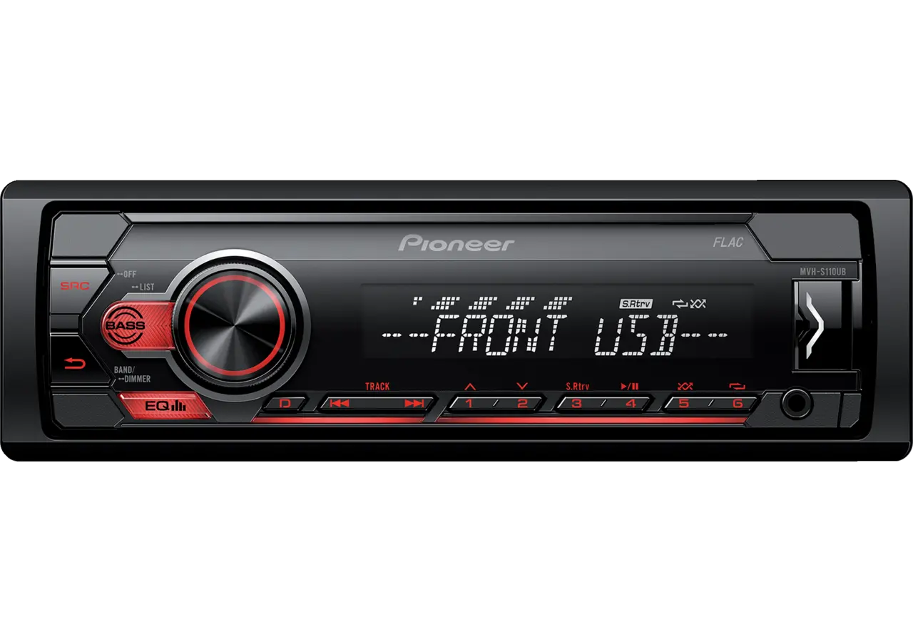 Radio Pioneer, geringe Einbautiefe MVH-S120UB Pioneer