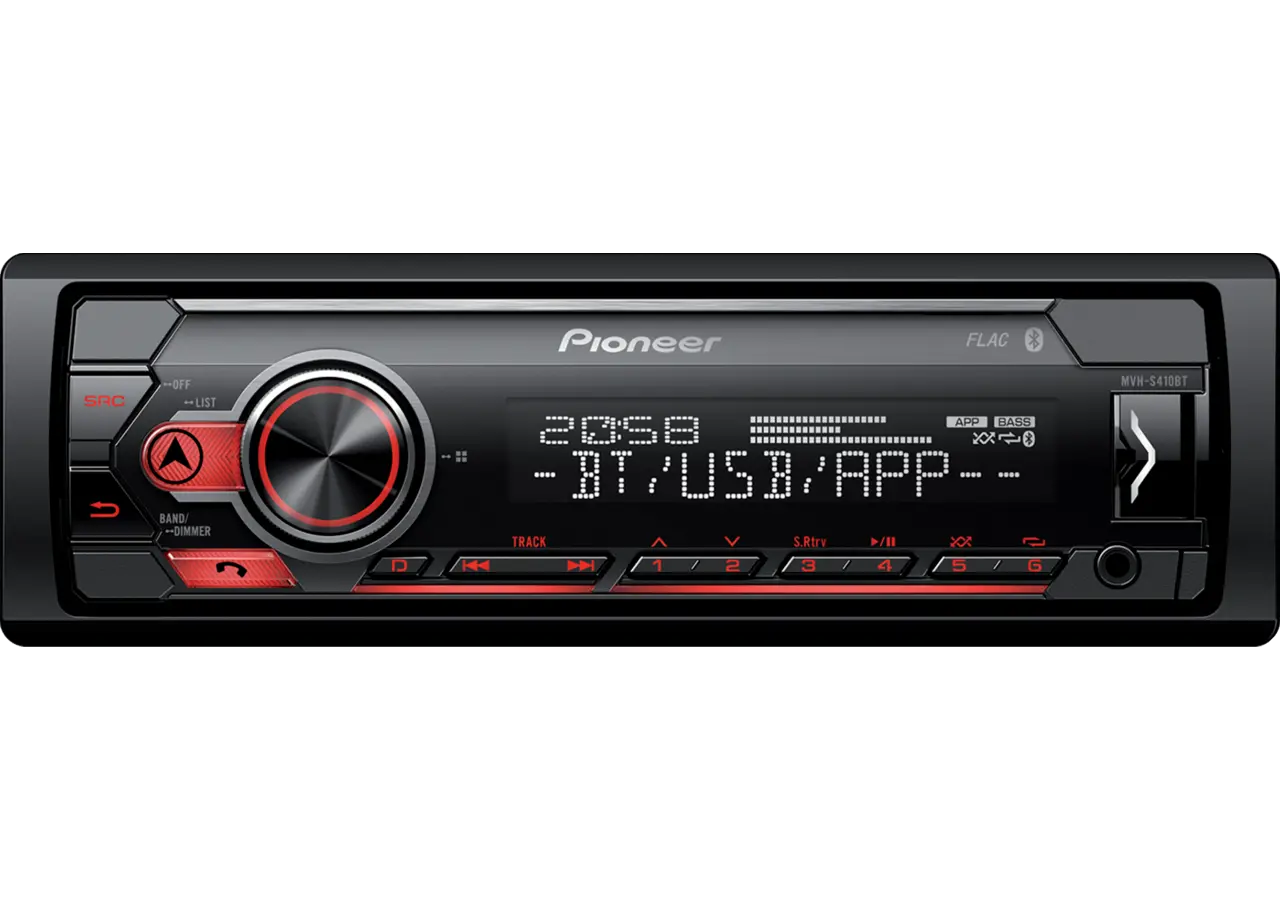 Radio Pioneer, geringe Einbautiefe MVH-S420BT Pioneer