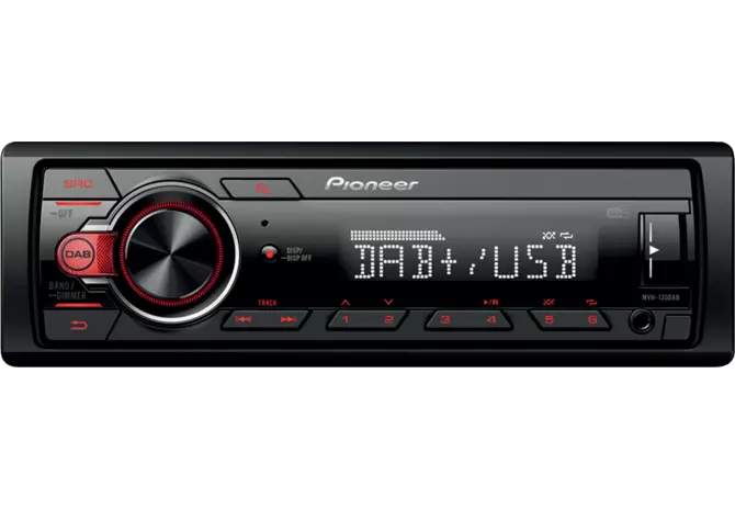Radio Pioneer MVH - 130DAB+, geringe Einbautiefe Pioneer