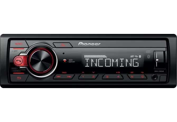 Radio Pioneer MVH - 330DAB+ BT, geringe Einbautiefe Pioneer