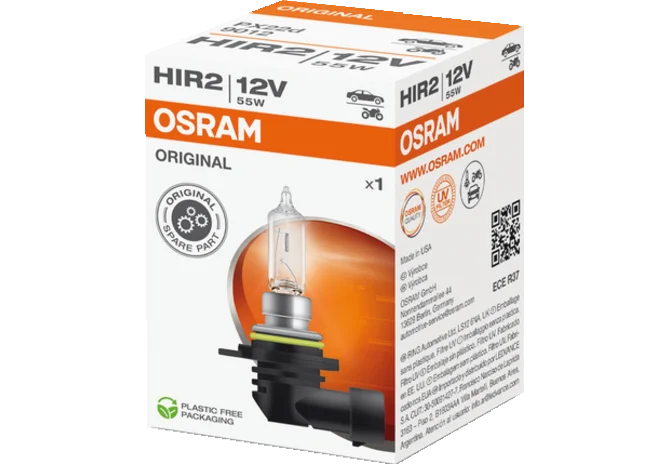 Halogenlampe HIR2, 12 V, 55 W, PX20d Osram