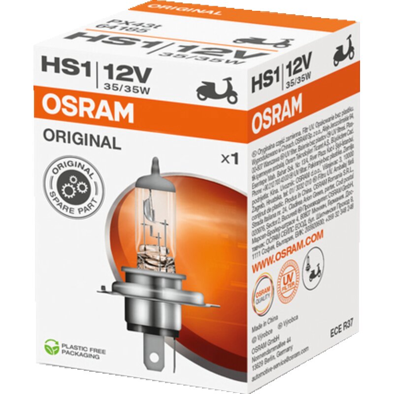 Osram Halogenlampe HS1, 12 V, 35/35 W, PX43t