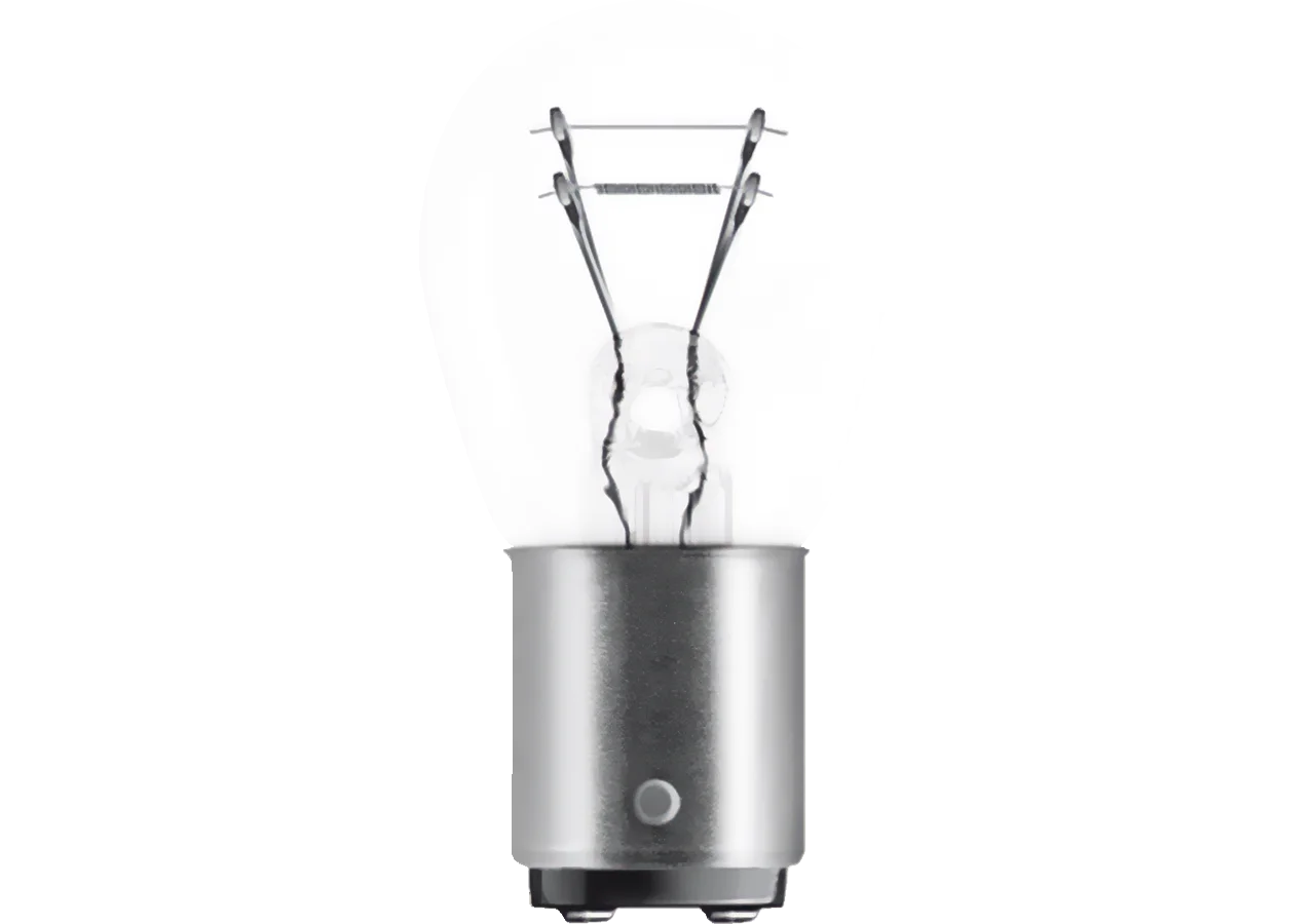 Kugellampe P21/4W, 12 V, 21/4 W, BAZ15d, 10 Stück Osram