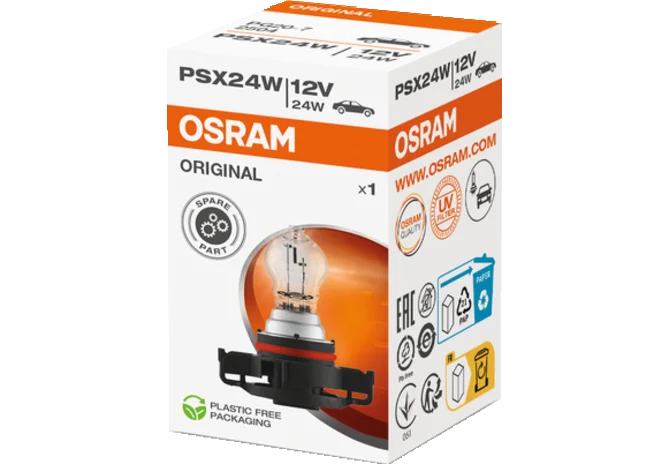 Kugellampe PSX24W, 12 V, 24 W, PG20-7 Osram