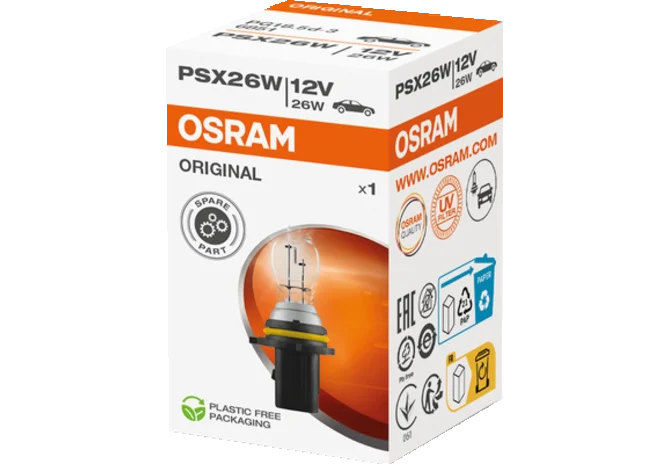 Kugellampe PSX26W, 12 V, 26 W, PG18.5D-3 Osram