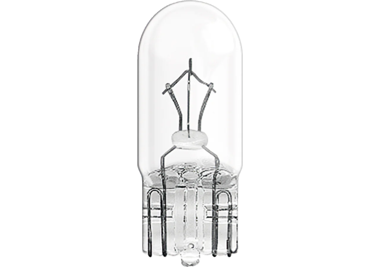 Glassockellampe 12 V, 2 W, W2.1x9.5d, 10 Stück Osram