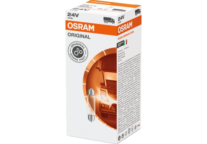 Soffitte 24 V, 10 W, SV8.5-8, 10 Stück Osram