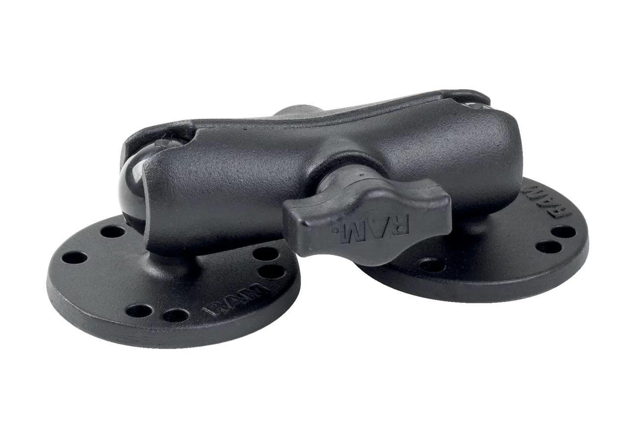 Aufbauset 2 x runde Basisplatte, B-Kugel mittlerer Verbindungsarm RAM® Mounts