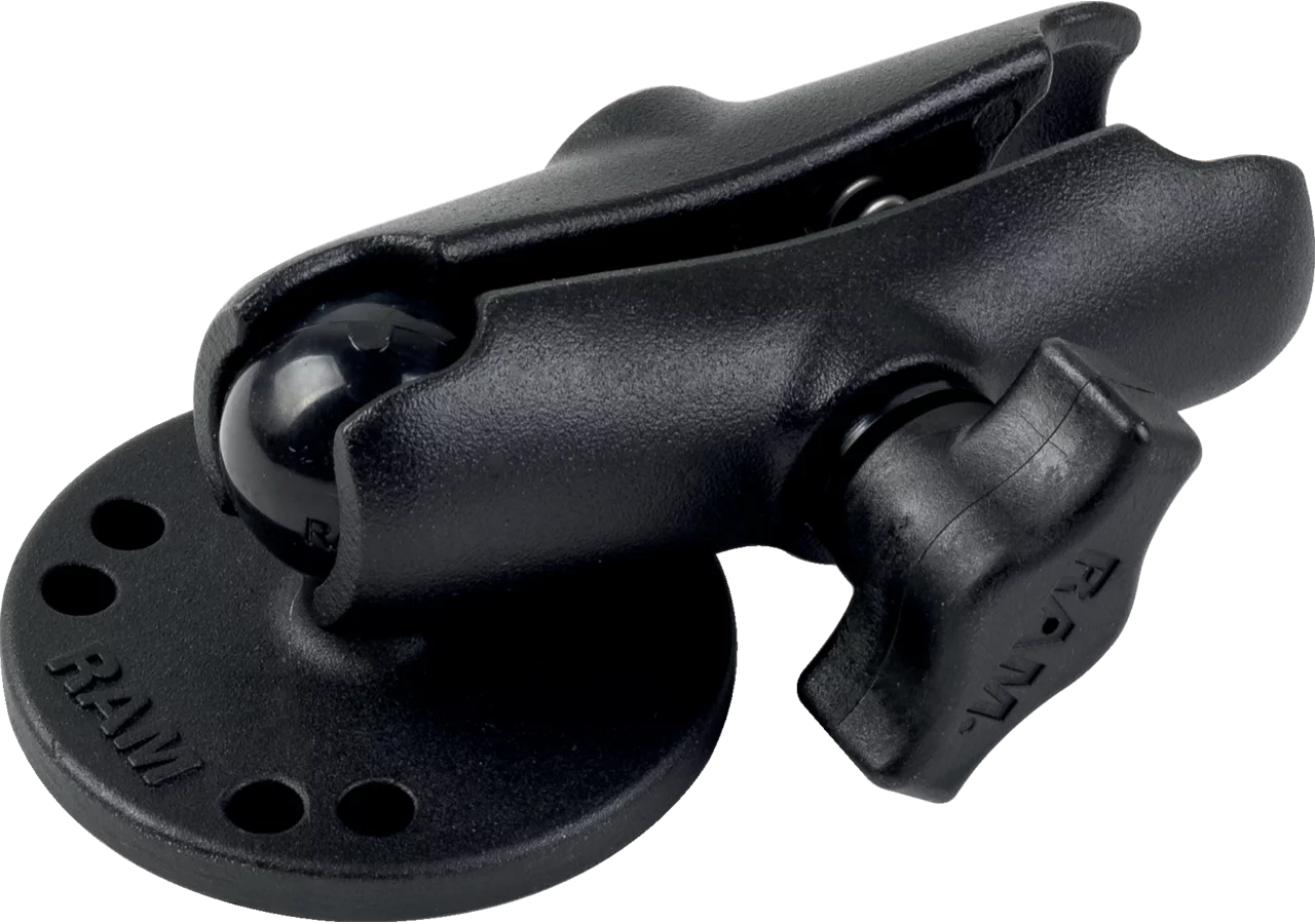 Aufbauset runde Basisplatte, C-Kugel mittlerer Verbindungsarm RAM® Mounts