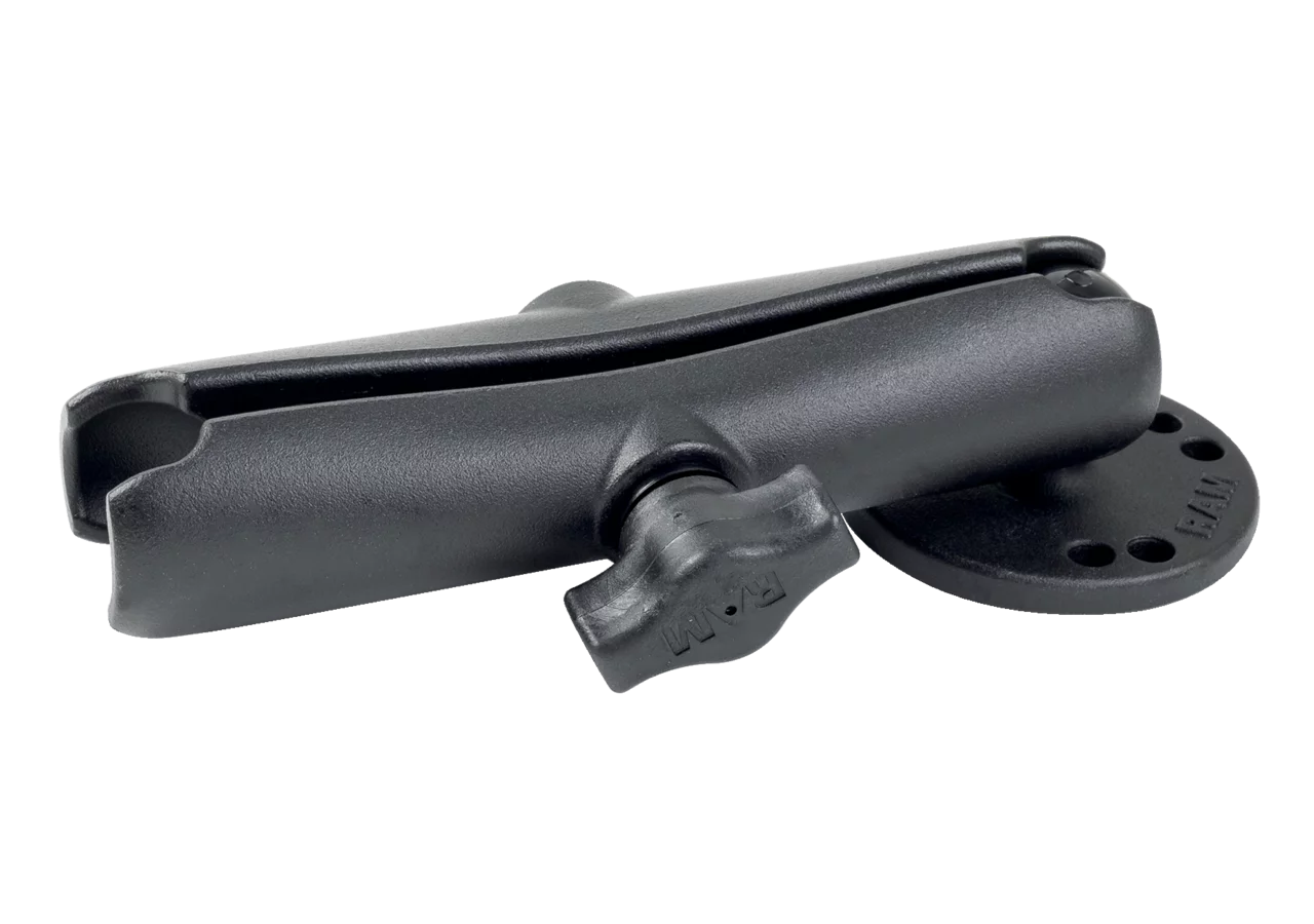 Aufbauset runde Basisplatte, B-Kugel langer Verbindungsarm RAM® Mounts