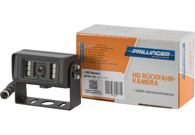 Prillinger HD-Rückfahrkamera 1080P Wasserdicht mit Nachtsichtfunktion Prillinger