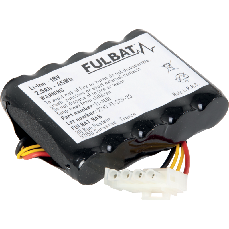 Fulbat Akku 18 V, 2,5 Ah, 45 Wh, Li-ion FL-AL01