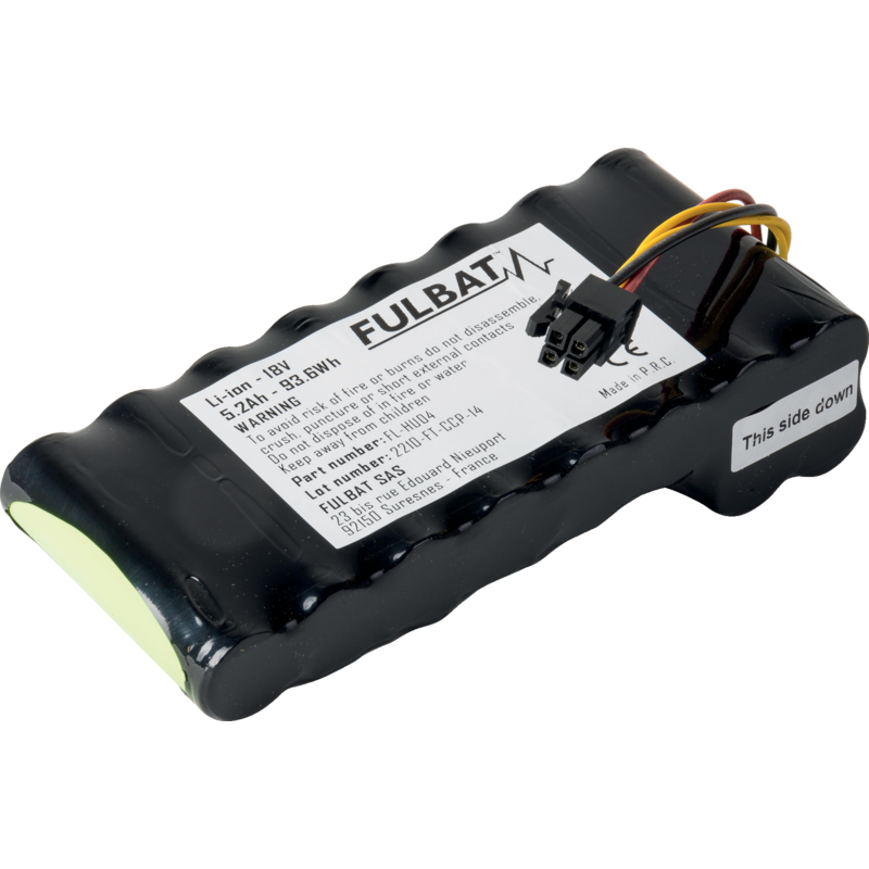 Fulbat Akku 18 V, 5,2 Ah, 94 Wh, Li-ion FL-HU04