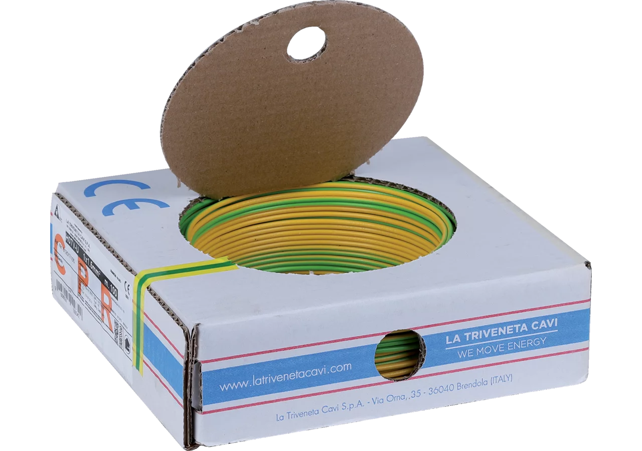 Aderleitung gelb/grün, YE, 1,5 mm², L = 100 m GartenShop24