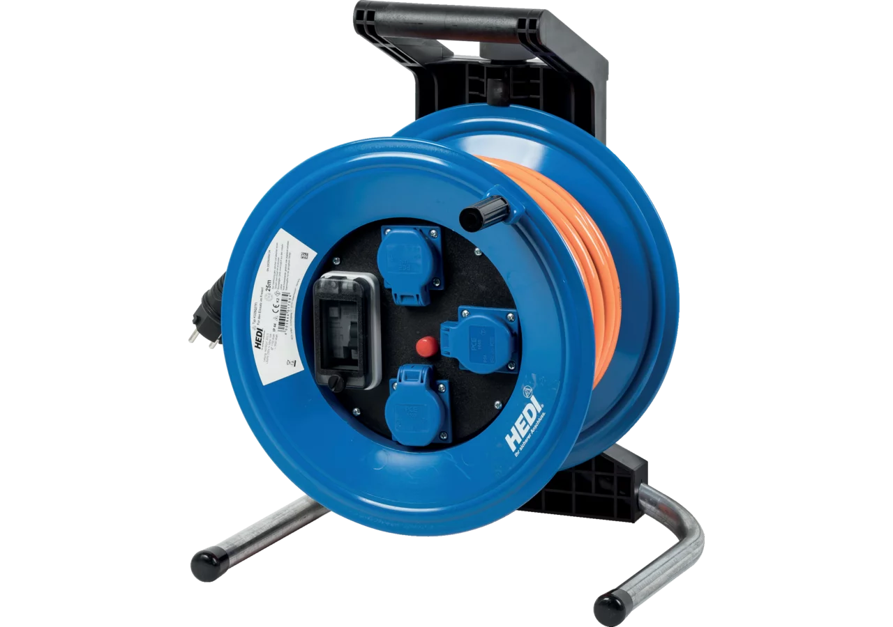 Kabeltrommel mit FI-Schutzschalter,25 m, 3G2,5 Professional Plus 320 Hedi