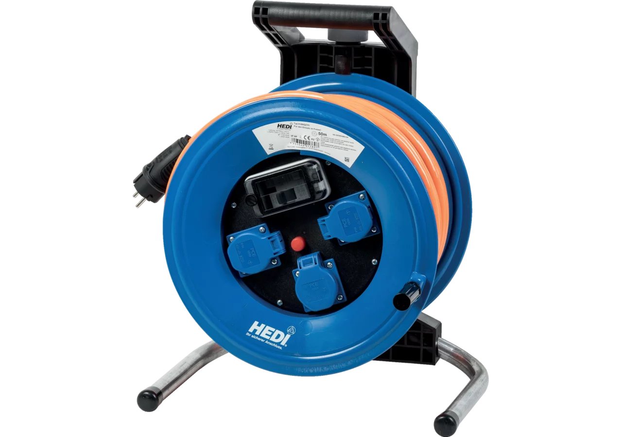 Kabeltrommel mit FI-Schutzschalter,50 m, 3G2,5 Professional Plus 320 Hedi
