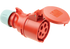 CEE Steckkupplung Shark, rot, 32 A, 5-polig, 400 V PCE
