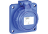 Anbausteckdose Nautilus blau, 16 A, 2-polig, 250 V (AT/DE) PCE