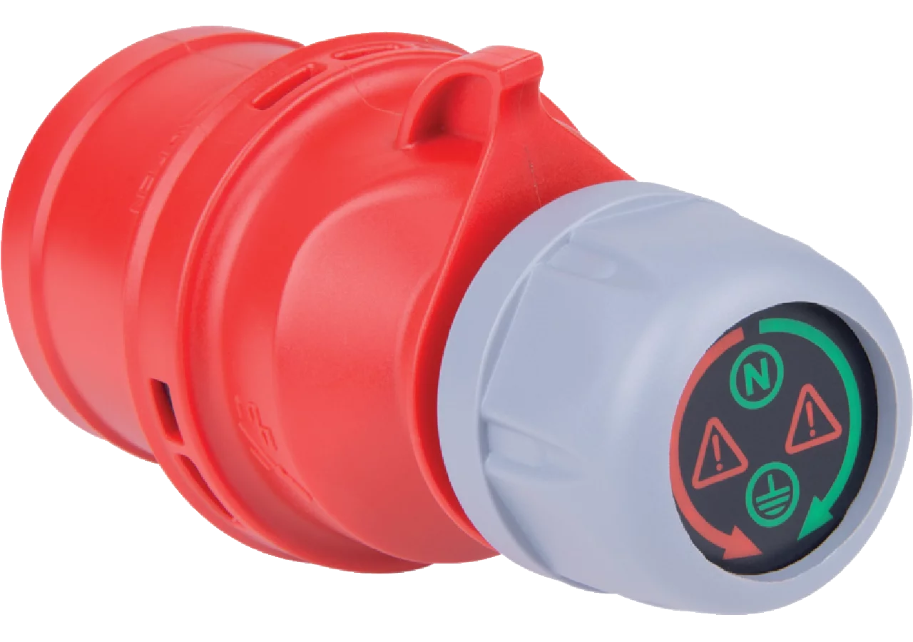 Diagnosestecker mit LED, 32 A, 5-polig, 400V PCE