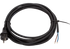 Anschlussleitung schwarz, mit Stecker, 5 m, 2 x 1,5 mm² Hedi