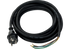 Anschlussleitung schwarz, mit Stecker, 5 m, 3 x 1,5 mm² Hedi