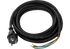 Anschlussleitung schwarz, mit Stecker, 5 m, 3 x 1,5 mm² Hedi