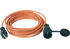 Verlängerungskabel orange, mit Stecker und Kupplung, 3 x 2,5 mm², L = 25 m PCE