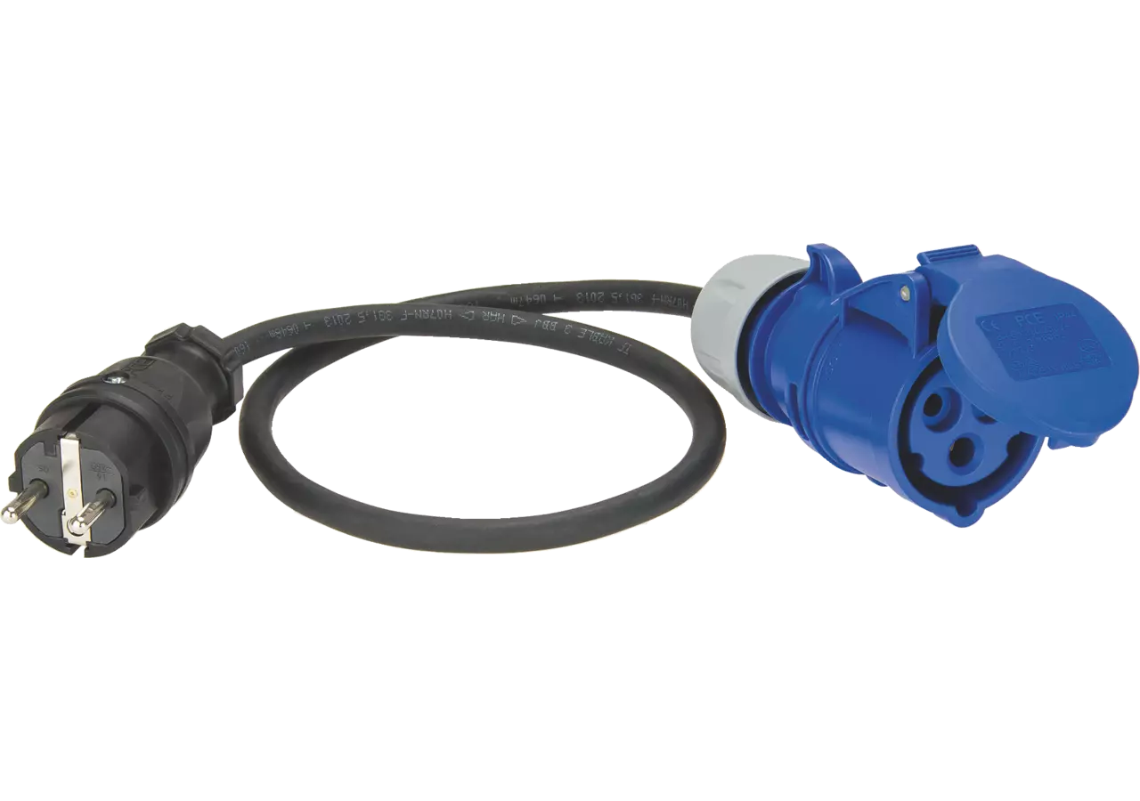 Adapterleitung Kupplung mit Stecker, 16 A, 2-Polig, 230V PCE