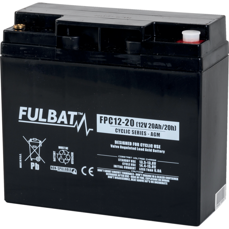 Fulbat Versorgerbatterie 12 V, 20h/20Ah, 10h/18Ah FPC12-20