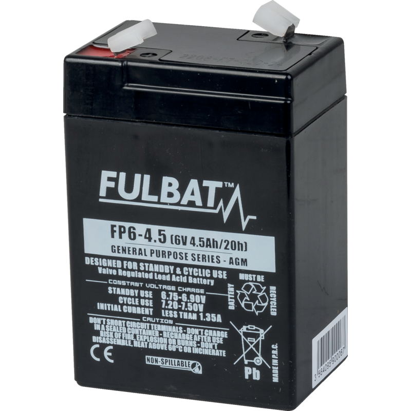 Fulbat Versorgerbatterie 6 V, 20h/4,5Ah, 10h/4,2Ah FP6-4.5