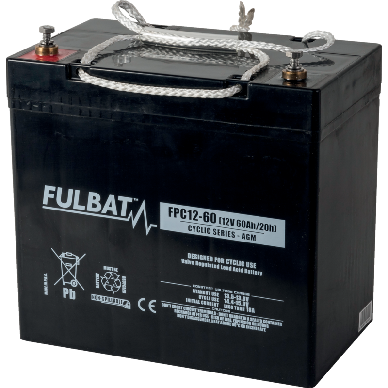 Fulbat Versorgerbatterie 12 V, 20h/60Ah, 10h/56Ah FPC12-60 FPC12- 60