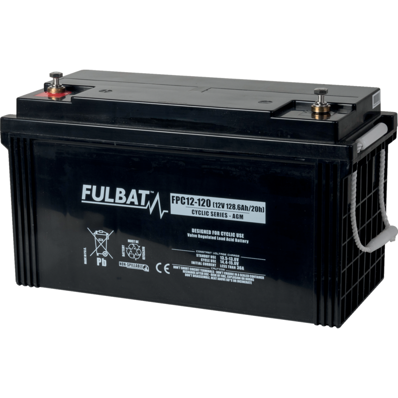 Fulbat Versorgerbatterie 12 V, 20h/128,6Ah, 10h/120Ah FPC12-120 FPC12- 120
