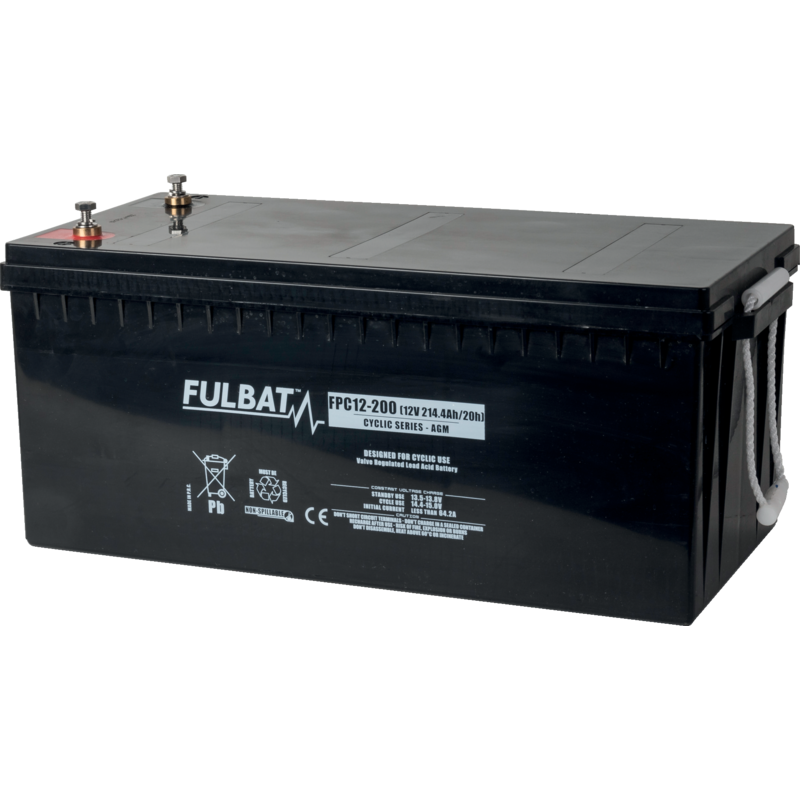 Fulbat Versorgerbatterie 12 V, 20h/214,4, 10h/200Ah FPC12-200 FPC12- 200