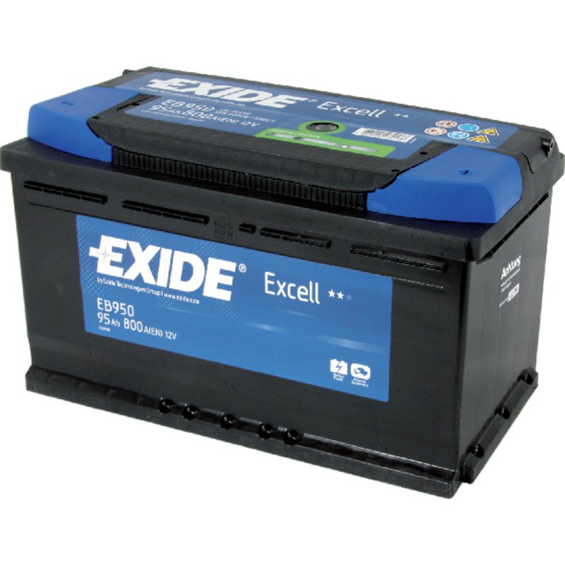 Exide Batterie 12 V, 95 Ah, 800 A, Exide Excell, EB 950