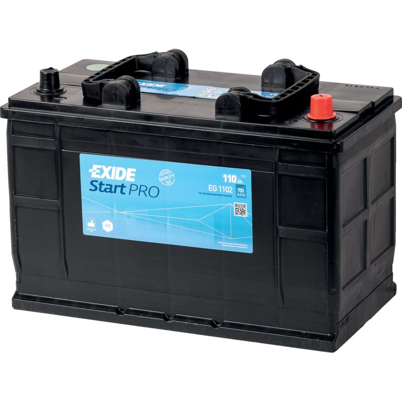 Exide Batterie 12 V, 110 Ah, 750 A, Exide Start Pro, EG 1102, 62099