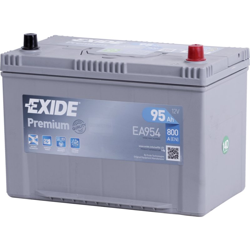 Exide Batterie 12 V, 95 Ah, 800 A, Exide Premium, EA 954, 59518