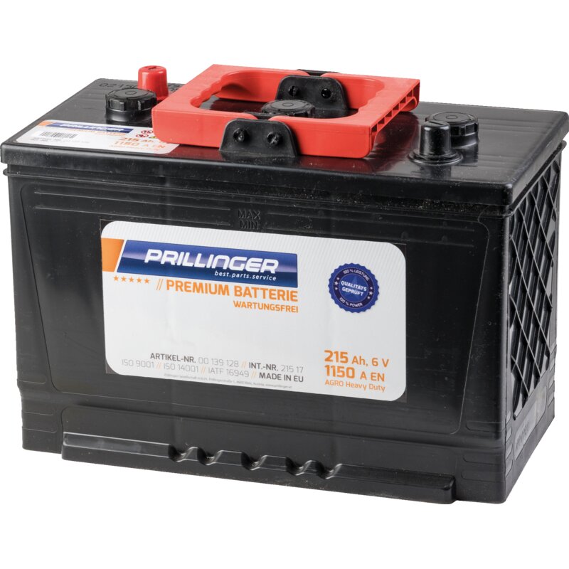 Prillinger Premium Batterie 6 V, 215 Ah, 1150 A Premium Agro
