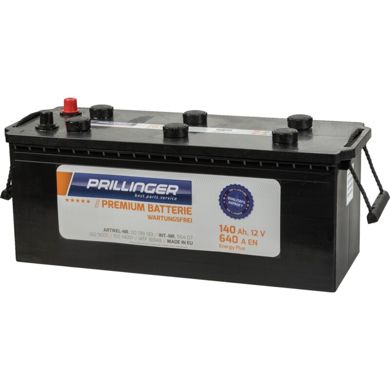 Prillinger Premium Versorgerbatterie 12 V, C5/115Ah, C20/140Ah, C100/150, 640A Premium Energy – Zuverlässige Batterien