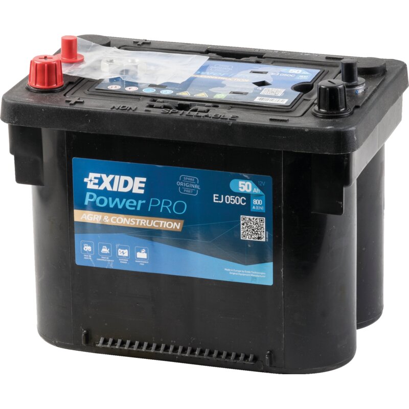 Exide Batterie 12 V, 50 Ah, 800 A Exide PRO Agri & Construction, EJ050C
