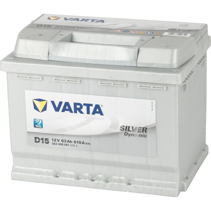 Varta Batterie 12 V, 63 Ah, 610 A VARTA Silver Dynamic 5634000613162